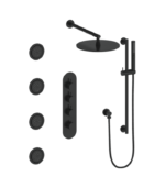 Vogt Drava 3-Way Thermostatic Shower Kit with Body Jets Shower Kit SET.DA.350.930 - Image 2