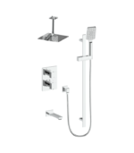 Vogt Kapfenberg 3-Way Thermostatic Shower Kit with 6-Inch Ceiling Arm Shower Kit SET.KG.320.316