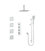 Vogt Kapfenberg 3/4″ High-Flow Shower Kit with Body Jets 6″ Ceiling Arm SET.KG.350.936