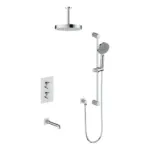 Vogt Mond 3-Way Thermostatic Shower Kit with 6-Inch Ceiling Arm SET.MX.320.316