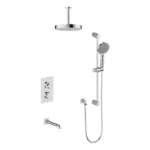 Vogt Mond 3-Way Thermostatic Shower Kit with 6-Inch Ceiling Arm SET.MX.320.316