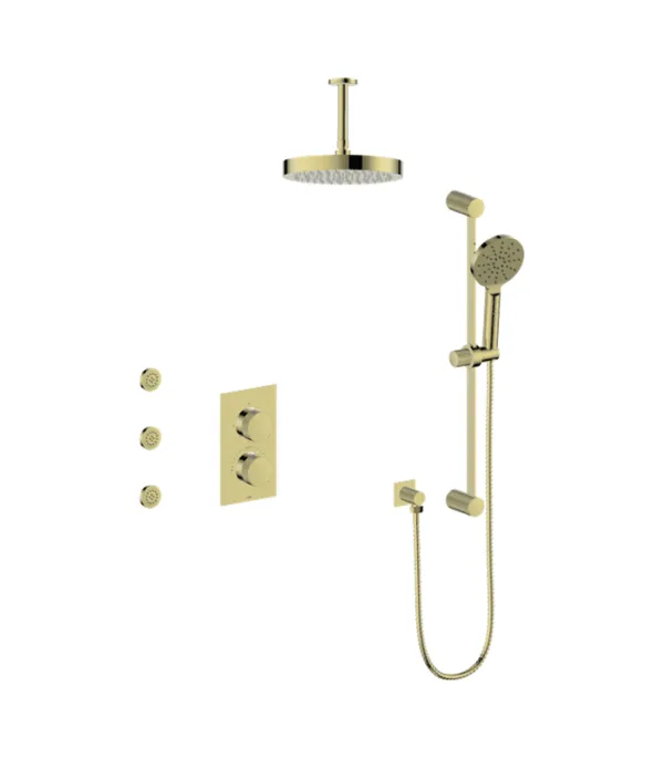 Vogt Mond 3-Way Shower Kit with Body Jets 6″ Ceiling Arm Premium Shower Kit SET.MX.320.816 - Image 3