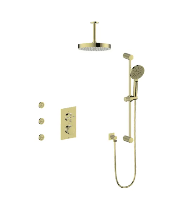 Vogt Mond 3-Way Shower Kit with Body Jets 6″ Ceiling Arm Premium Shower Kit SET.MX.320.816 - Image 3
