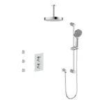 Vogt Mond 3-Way Shower Kit with Body Jets 6″ Ceiling Arm Premium Shower Kit SET.MX.320.816
