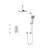 Vogt Mond 3-Way Shower Kit with Body Jets 6″ Ceiling Arm Premium Shower Kit SET.MX.320.816