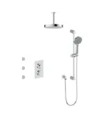 Vogt Mond 3-Way Shower Kit with Body Jets 6″ Ceiling Arm Premium Shower Kit SET.MX.320.816
