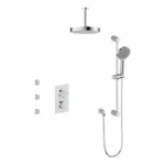 Vogt Mond 3-Way Shower Kit with Body Jets 6″ Ceiling Arm Premium Shower Kit SET.MX.320.816