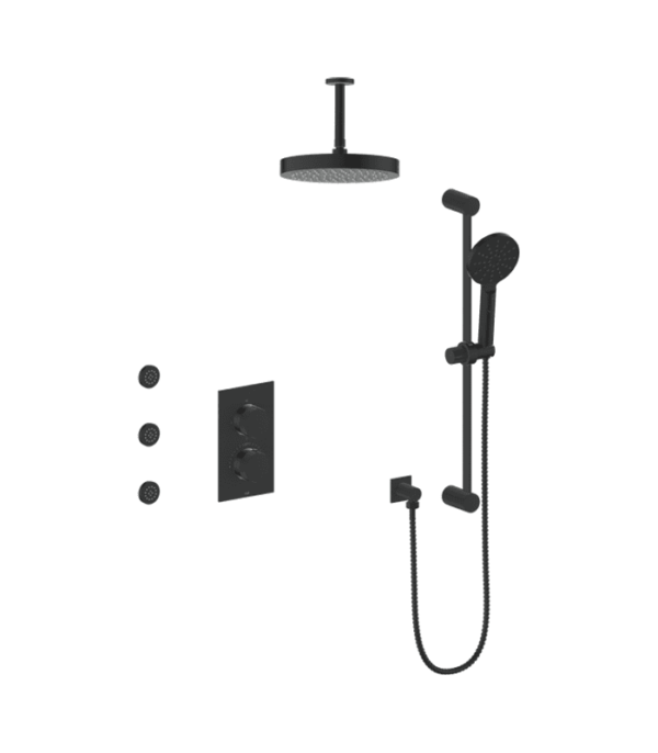Vogt Mond 3-Way Shower Kit with Body Jets 6″ Ceiling Arm Premium Shower Kit SET.MX.320.816 - Image 2