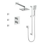 Vogt Niveau 3-Way Thermostatic Body Jet Shower Kit SET.NU.320.810