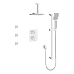 Vogt Niveau 3-Way Thermostatic Shower Kit with Body Jets 6″ Ceiling Arm Shower Kit SET.NU.320.816