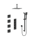 Vogt Niveau 3/4″ High-Flow TH Shower Kit with Body Jets and 6″ Ceiling Arm SET.NU.350.936 - Image 2