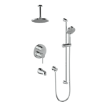 Vogt Worgl 3-Way Rainfall System with 6″ Ceiling Arm Shower Kit SET.OR.310.316