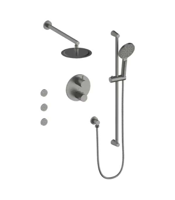 Vogt Wörgl 8″ 3-Way Thermostatic Shower Kit with Body Jets SET.WL.320.810 - Image 5