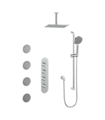 Vogt Worgl High-Flow Thermostatic Shower Kit with Body Jets and 6-Inch Ceiling Arm Shower Kit SET.WL.350.936 - Image 5