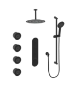 Vogt Worgl High-Flow Thermostatic Shower Kit with Body Jets and 6-Inch Ceiling Arm Shower Kit SET.WL.350.936 - Image 3