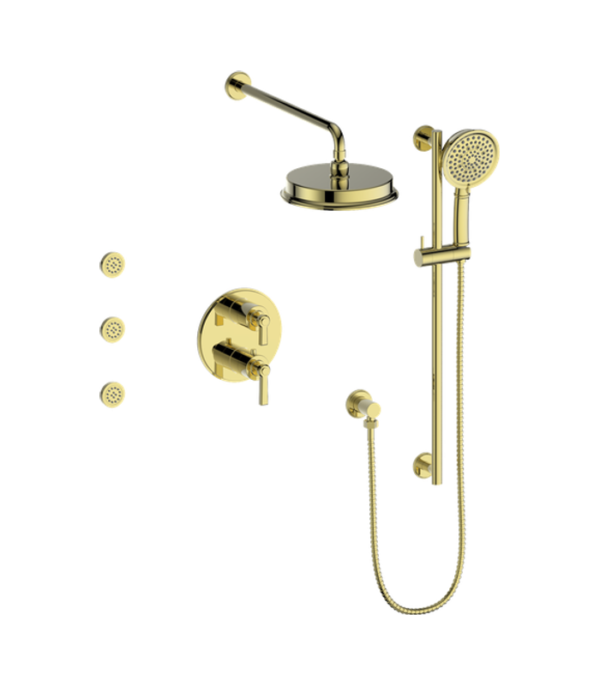 Vogt Zehn 3-Way Thermostatic Shower Kit with Body Jets Shower Kit SET.ZX.320.810 - Image 4