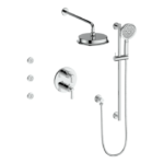 Vogt Zehn 3-Way Thermostatic Shower Kit with Body Jets Shower Kit SET.ZX.320.810