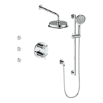 Vogt Zehn 3-Way Thermostatic Shower Kit with Body Jets Shower Kit SET.ZX.320.810