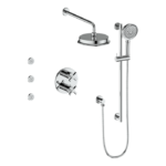 Vogt Zehn 3-Way Thermostatic Shower Kit with Body Jets Shower Kit SET.ZX.320.810