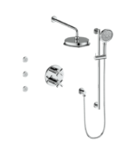 Vogt Zehn 3-Way Thermostatic Shower Kit with Body Jets Shower Kit SET.ZX.320.810
