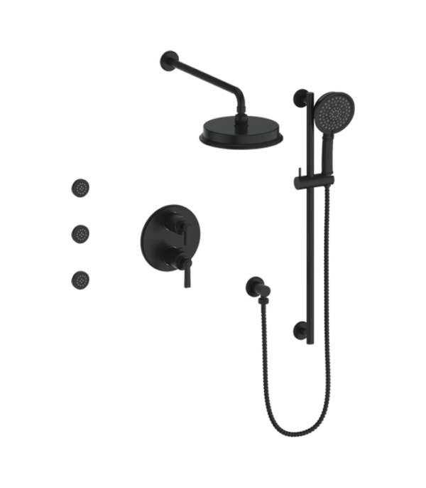 Vogt Zehn 3-Way Thermostatic Shower Kit with Body Jets Shower Kit SET.ZX.320.810 - Image 2