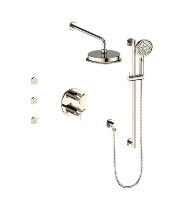 Vogt Zehn 3-Way Thermostatic Shower Kit with Body Jets Shower Kit SET.ZX.320.810 - Image 3