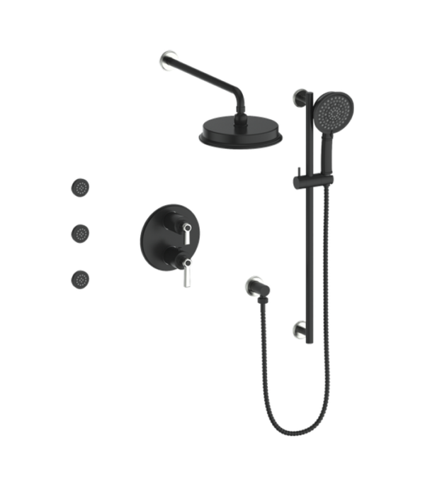 Vogt Zehn 3-Way Thermostatic Shower Kit with Body Jets Shower Kit SET.ZX.320.810 - Image 6