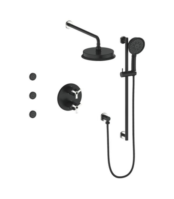 Vogt Zehn 3-Way Thermostatic Shower Kit with Body Jets Shower Kit SET.ZX.320.810 - Image 6