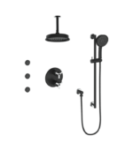 Vogt Zehn 3-Way Thermostatic Shower Kit with Body Jets and 6-Inch Ceiling Arm Shower Kit SET.ZX.320.816 - Image 5