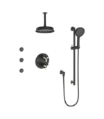 Vogt Zehn 3-Way Thermostatic Shower Kit with Body Jets and 6-Inch Ceiling Arm Shower Kit SET.ZX.320.816 - Image 7
