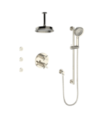 Vogt Zehn 3-Way Thermostatic Shower Kit with Body Jets and 6-Inch Ceiling Arm Shower Kit SET.ZX.320.816 - Image 3
