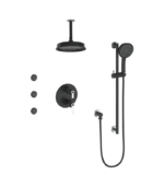Vogt Zehn 3-Way Thermostatic Shower Kit with Body Jets and 6-Inch Ceiling Arm Shower Kit SET.ZX.320.816 - Image 6