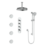 Vogt Zehn 3/4″ High-Flow Thermostatic Shower Kit 12″ Showerhead SET.ZX.350.936