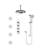 Vogt Zehn 3/4″ High-Flow Thermostatic Shower Kit 12″ Showerhead SET.ZX.350.936