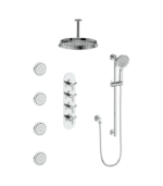 Vogt Zehn 3/4″ High-Flow Thermostatic Shower Kit 12″ Showerhead SET.ZX.350.936