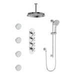 Vogt Zehn 3/4″ High-Flow Thermostatic Shower Kit 12″ Showerhead SET.ZX.350.936