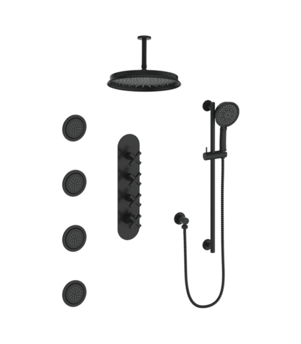 Vogt Zehn 3/4″ High-Flow Thermostatic Shower Kit 12″ Showerhead SET.ZX.350.936 - Image 2