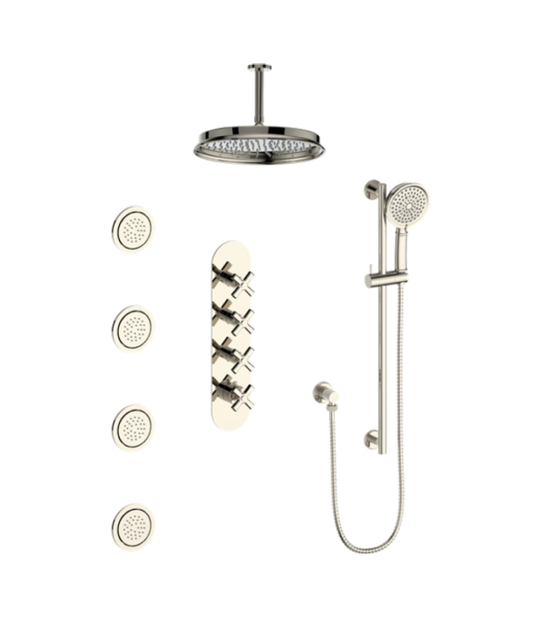 Vogt Zehn 3/4″ High-Flow Thermostatic Shower Kit 12″ Showerhead SET.ZX.350.936 - Image 3