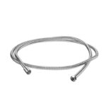 Aquabrass SH235 Double Helix Interlock Metal Shower Hose with Swivel, 1/2-Inch Connections