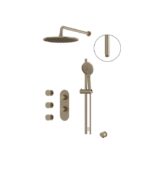 Aquabrass SHOWERBOX03 3-Way Non-Shared Shower System with 12 Inch Rainhead and Body Jets SHOWERBOX03G - Image 2
