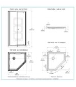Bain Signature Marshall No Walls Shower Enclosure Chrome - Image 10