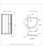 Bain Signature Marshall No Walls Shower Enclosure Black - Image 9