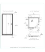Bain Signature Marshall No Walls Shower Enclosure Black - Image 10