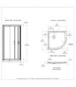 Bain Signature Marshall No Walls Shower Enclosure Chrome - Image 9