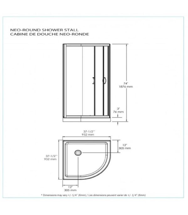 Bain Signature Marshall No Walls Shower Enclosure Chrome - Image 10