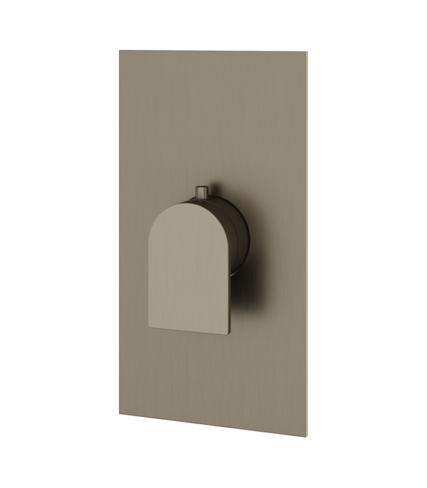 Aquabrass Alpha Square Round Thermostatic Valve Trim Set  SR3092BBC - Image 3