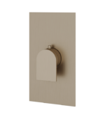 Aquabrass Alpha Square Round Thermostatic Valve Trim Set  SR3092BBC - Image 6