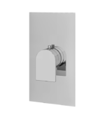 Aquabrass Alpha Square Round Thermostatic Valve Trim Set  SR3092BBC - Image 7