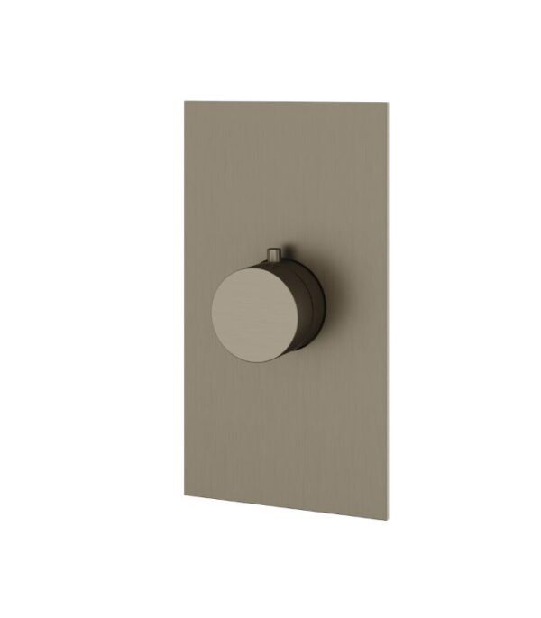 Aquabrass SQUARE / ROUND 4 1/4" x 7 7/8" x 1/8" Shower Trim Set SR3095 - Image 5