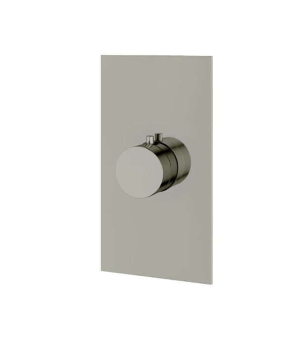Aquabrass SQUARE / ROUND 4 1/4" x 7 7/8" x 1/8" Shower Trim Set SR3095 - Image 4